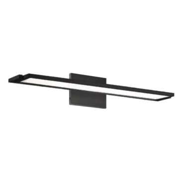 Line 1-Light LED Bathroom Vanity Light in Black