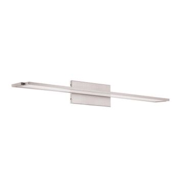 Line 1-Light LED Bathroom Vanity Light in Brushed Aluminum