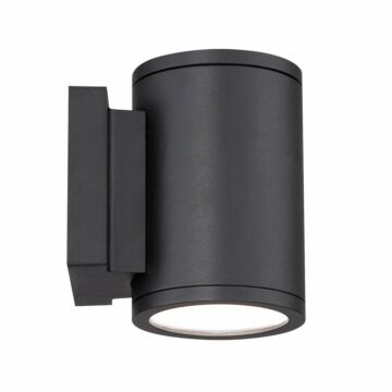 Tube 1-Light LED Wall Light in Black