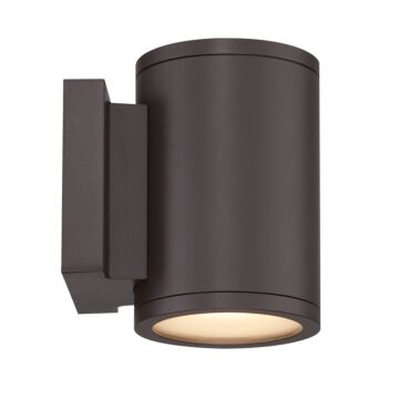 Tube 1-Light LED Wall Light in Bronze