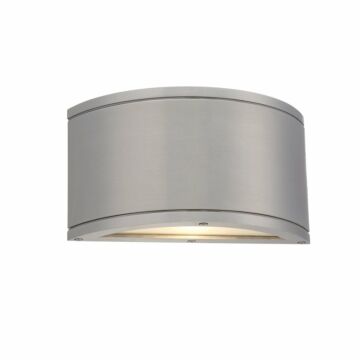 Tube 1-Light LED Wall Light in Brushed Aluminum