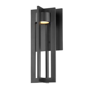 Chamber 1-Light LED Wall Light in Black