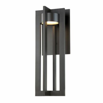 Chamber 1-Light LED Wall Light in Bronze