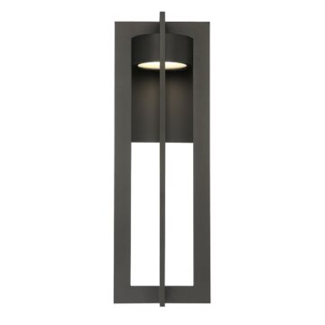 Chamber 1-Light LED Wall Light in Bronze
