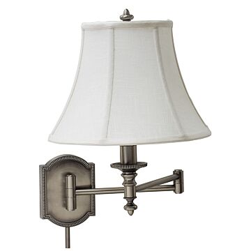 Wall Swing One Light Wall Sconce in Antique Silver by House of Troy