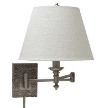 Wall Swing One Light Wall Sconce in Antique Silver by House of Troy
