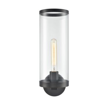 Alora Revolve Wall Sconce in Urban Bronze And Clear Glass