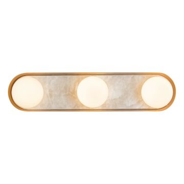 Alonso LED Vanity in Vintage Brass by Alora