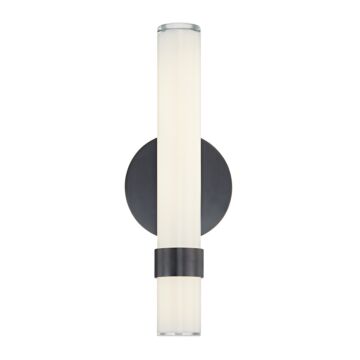 Madison LED Vanity in Urban Bronze Glossy Opal by Alora