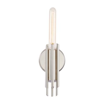 Torres One Light Vanity in Polished Nickel by Alora