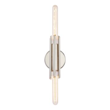 Torres Two Light Vanity in Polished Nickel by Alora