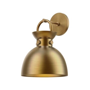 Waldo One Light Wall Sconce in Aged Gold by Alora