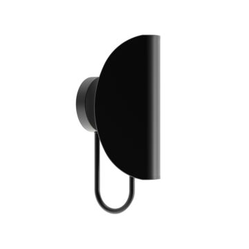Seno One Light Wall Sconce in Matte Black by Alora