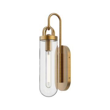 Lancaster One Light Wall Sconce in Aged Gold by Alora