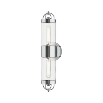 Lancaster 2-Light Wall Sconce in Chrome