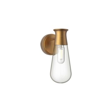 Marcel One Light Wall Sconce in Aged Gold by Alora