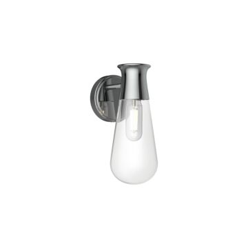Marcel One Light Wall Sconce in Chrome by Alora