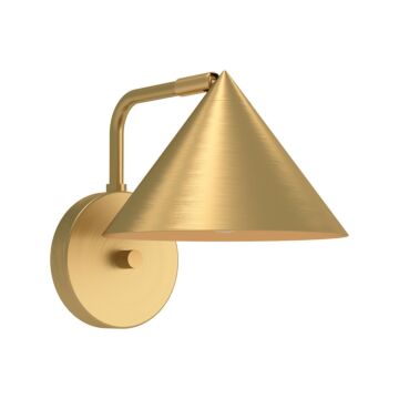Remy One Light Wall Sconce in Brushed Gold by Alora