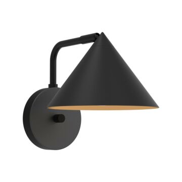 Remy One Light Wall Sconce in Matte Black by Alora