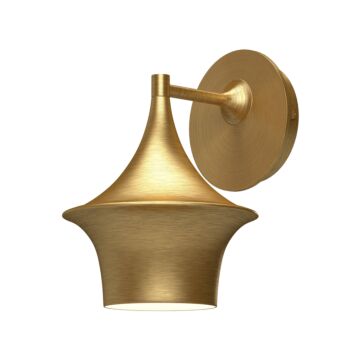 Emiko One Light Vanity in Brushed Gold by Alora