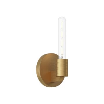 Claire One Light Wall Sconce in Aged Gold by Alora