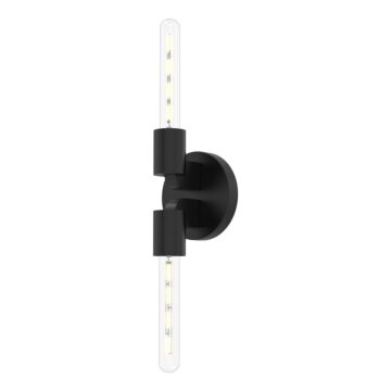 Claire Two Light Wall Sconce in Matte Black by Alora