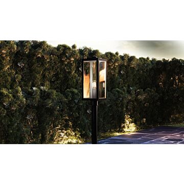 Quoizel Westover 7 Inch Outdoor Post Light in Earth Black