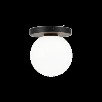 Cosmo One Light Wall Sconce Ceiling Mount in Black by Matteo Lighting