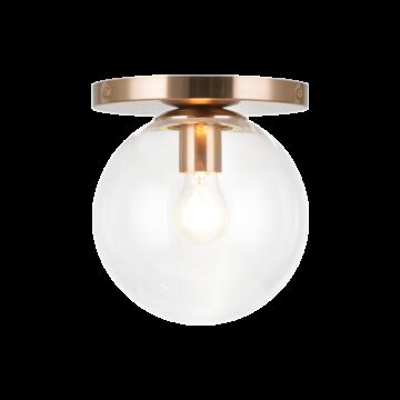 Cosmo One Light Wall Sconce Ceiling Mount in Aged Gold Brass by Matteo Lighting