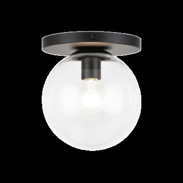 Cosmo One Light Wall Sconce Ceiling Mount in Black by Matteo Lighting
