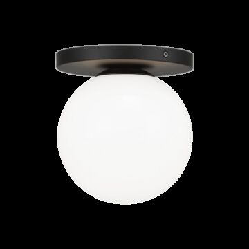 Cosmo One Light Wall Sconce Ceiling Mount in Black by Matteo Lighting