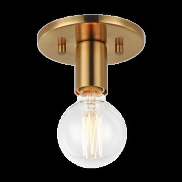 Kasa One Light Wall Sconce Ceiling Mount in Aged Gold Brass by Matteo Lighting