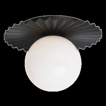 Matteo Modern Ruff 1 Light Wall Sconce In Black
