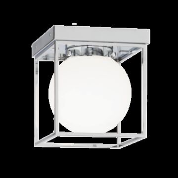 Squircle One Light Flush Mount in Chrome by Matteo Lighting