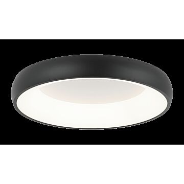 Maverick LED Flush Mount in Matte Black by Matteo Lighting