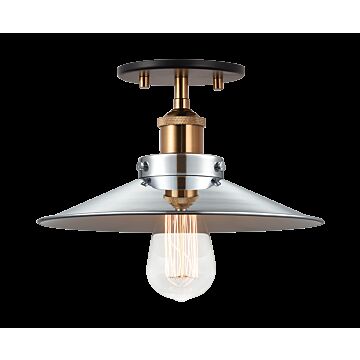 Bulstrode'S Workshop One Light Ceiling Mount in Aged Gold Brass by Matteo Lighting