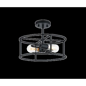 Candid Two Light Flush Mount in Rusty Black by Matteo Lighting