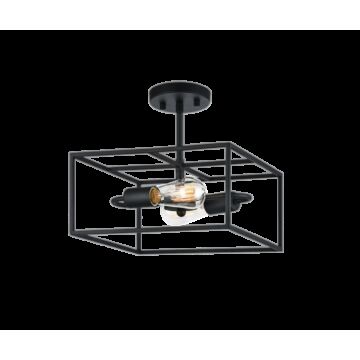 Candid Two Light Flush Mount in Rusty Black by Matteo Lighting