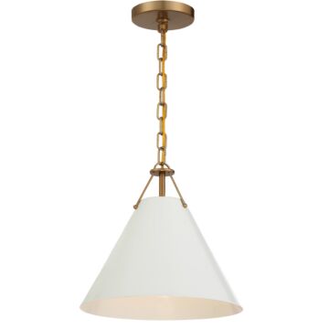 Xavier One Light Pendant in Vibrant Gold by Crystorama