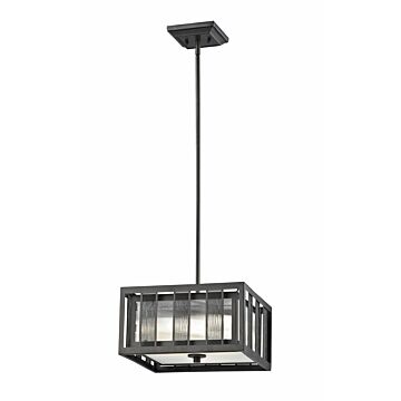 Z-Lite Meridional 3-Light Pendant Light In Bronze