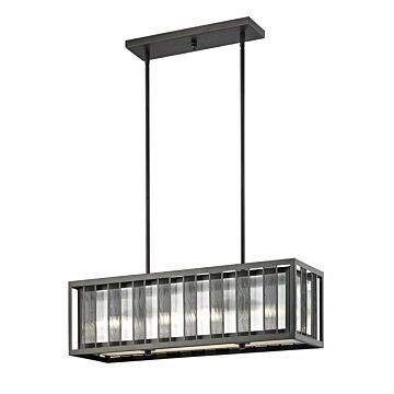 Z-Lite Meridional 4-Light Pendant Light In Bronze