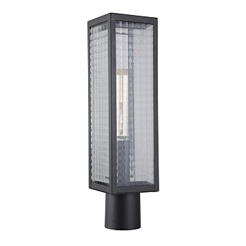 Deka One Light Post Mount in Midnight by Craftmade