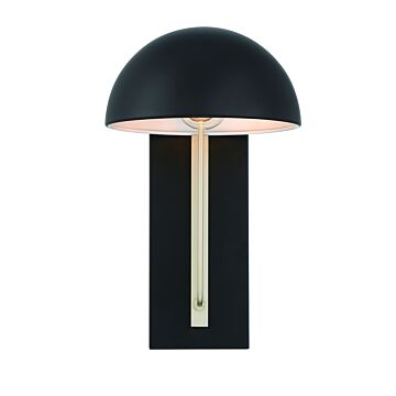 Kahn One Light Outdoor Wall Mount in Midnight Satin Aluminum by Craftmade