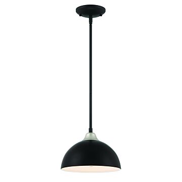 Kahn One Light Outdoor Pendant in Midnight Satin Aluminum by Craftmade
