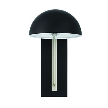 Kahn One Light Outdoor Wall Mount in Midnight Satin Aluminum by Craftmade