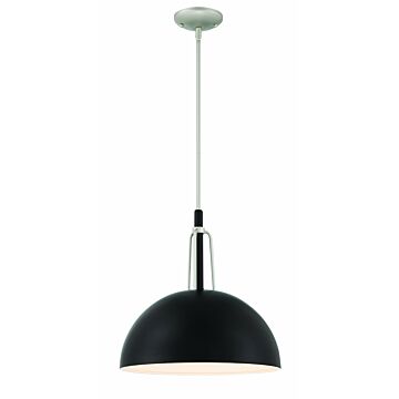 Kahn One Light Outdoor Pendant in Midnight Satin Aluminum by Craftmade