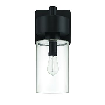 Bennet One Light Outdoor Wall Lantern in Midnight by Craftmade