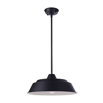 Landmark One Light Outdoor Pendant in Midnight by Craftmade