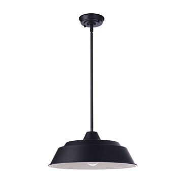 Landmark One Light Outdoor Pendant in Midnight by Craftmade