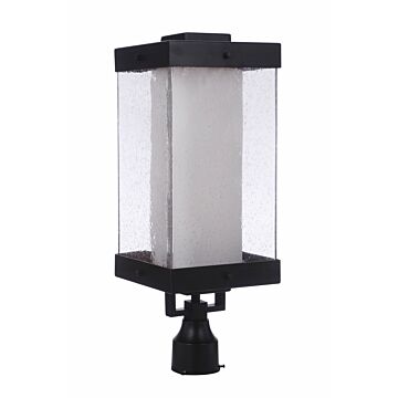 Hayner One Light Outdoor Post Mount in Midnight by Craftmade